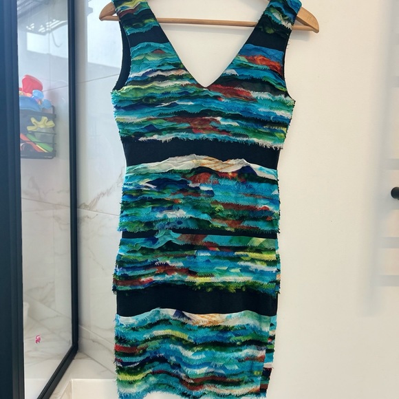 Rag & Bone Blue Watercolor Harley Dress - Picture 3 of 4